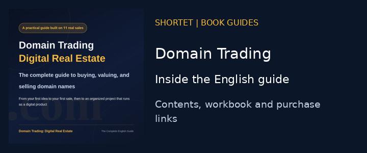 Domain Trading: Digital Real Estate - what the English book includes