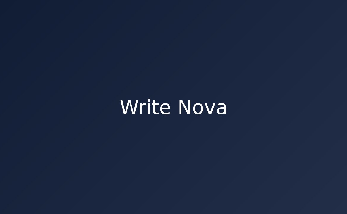 Write Nova